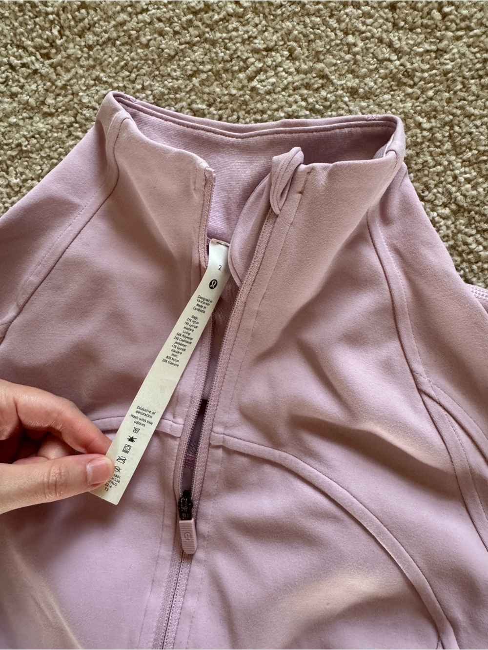 lululemon athletica Soft Pink Align Jacket with Matching Leggings - Picture 2 of 6